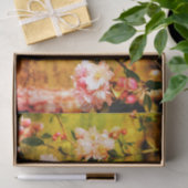 春ピンクと白の花のヴィンテージの分離 薄葉紙 (ギフト)