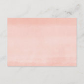 春ピンクのフローラ緑の本のためのベビーガールen エンクロージャーカード (裏面)