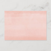 春ピンクの白いフローラの緑の表示シャワー エンクロージャーカード (裏面)