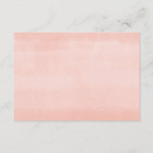 春ピンクの白いフローラの緑の表示シャワー エンクロージャーカード (裏面)