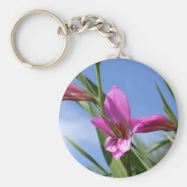 春ピンクの花キーチェーン キーホルダー