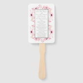 春ピンクウォーターカラーフローラ結婚ズコレクション ハンドファン (正面)