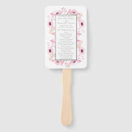 春ピンクウォーターカラーフローラ結婚ズコレクション ハンドファン