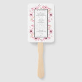 春ピンクウォーターカラーフローラ結婚ズコレクション ハンドファン (裏面)