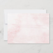 春ピンクウォーターカラー結婚フローラの詳細 招待状 (裏面)