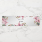 春ピンクフローラウォーターボトルラベル ペットボトルラベル (シングルラベル)