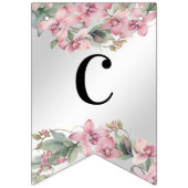 春ピンクフローラバンティング国旗 バンティングフラッグ (第1の旗)