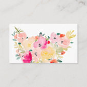 春ピンクボホガーデンフローラブライダルレジストリ エンクロージャーカード (裏面)