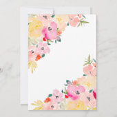 春ピンクボホシックガーデンフローラ卒業 サンキューカード (裏面)