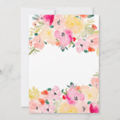 春ピンクボホシックガーデンフローラ卒業 案内状 (裏面)