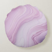 春ピンクライトピンクマーブルスワール ラウンドクッション (裏面)