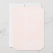 春ピンクローズピーニーゴールドフォイル婚約パーティ 招待状 (裏面)