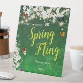 春ピングガーデンパーティーお祝い 台座サイン (インサイチュ)