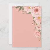 春ピーチフローラブライダルシャワー 招待状 (裏面)