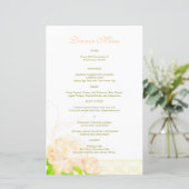 春ピーチ結婚ピーニーのディナーメニュー (スタンド正面)