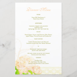 春ピーチ結婚ピーニーのディナーメニュー