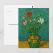 春ピー入り花瓶はがき ポストカード (正面/裏面)