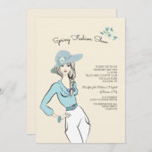 春ファッションショー 招待状 (正面/裏面)