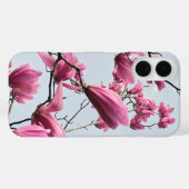 春ファッションピンクマグノリア花見ブルー Case-Mate iPhoneケース (裏面 (横))