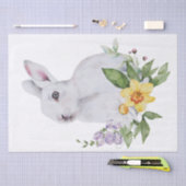 春ファームバニーフローラウォーターカラー 薄葉紙 (クラフト)