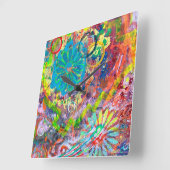 春フィーバー2ウォールクロック スクエア壁時計 (傾斜)