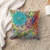 春フィーバー2 16 x 16綿装飾用クッション クッション (ブランケット)