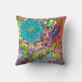 春フィーバー2 16 x 16綿装飾用クッション クッション (裏面)