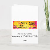 春フィールドの挨拶カード カード (裏面)