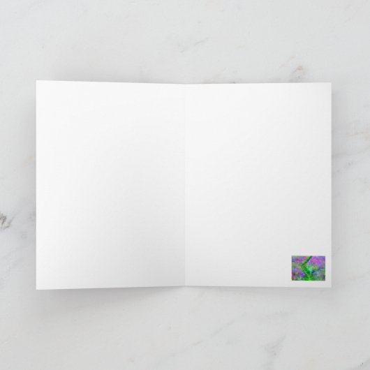 春フィールドの挨拶カード カード (内部)