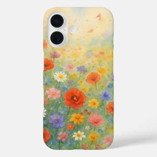春フィールド花フォンケースiPhone / iPadケース Case-Mate iPhoneケース (裏面)