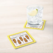 春フェアカーニバルフェスティバルコーンドッグコーンドッグ スクエアペーパーコースター (インサイチュ)