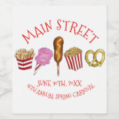 春フェアカーニバルフェスティバルフーズCorndogナチョス ワインラベル (シングルラベル)