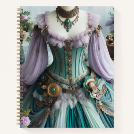 春フェアリータールパステルフローラガウン ノートブック