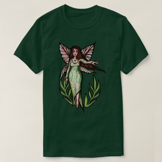 春フェアリーリーフアートTシャツ Tシャツ (デザイン正面)