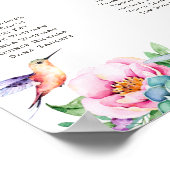 春フェアリー誕生日パーティーテーブルの座席ポスター ポスター (角)