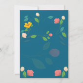 春フェスティバルフライヤーテンプレート 招待状 (裏面)