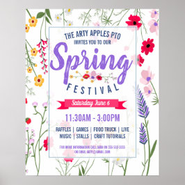 春フェスティバルフライヤー春休みポスター ポスター