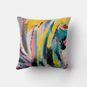 春フェスティバル。色数々の付きテ絵画クスチャアブ クッション (裏面)