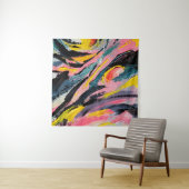 春フェスティバル。色数々の付きテ絵画クスチャアブ タペストリー (インサイチュ(横))