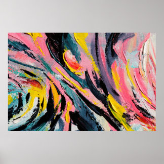 春フェスティバル。色数々の付きテ絵画クスチャアブ ポスター