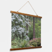 春フォレストガーデンランドスケープ 吊り下げ型タペストリー (傾斜あり)