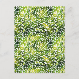 春フォレスト踊りグ葉リーン水彩 シーズンポストカード