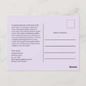 春フォワード実在エテートマーケティング ポストカード (裏面)