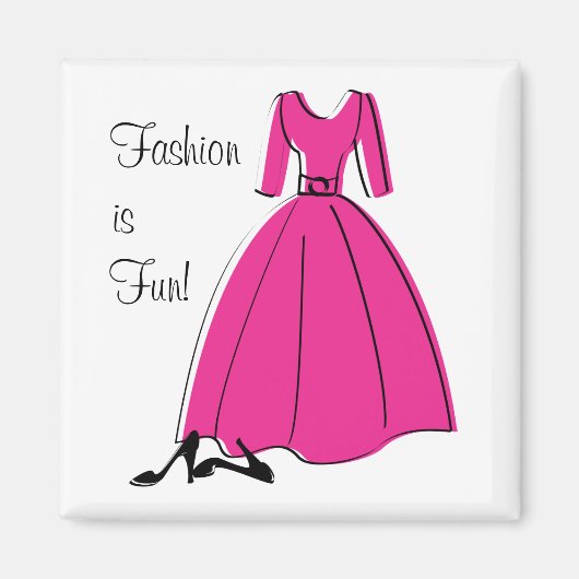 春フライファッション マグネット (正面)