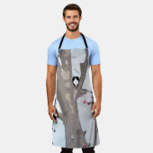 春フラズアロバープリントエプロン エプロン (着用した状態)