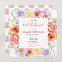 春フラズワイルドフラワーズブライダルシャワー