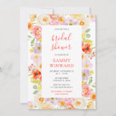 春フラズワイルドフラワーズブライダルシャワー 招待状 (正面)