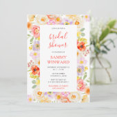 春フラズワイルドフラワーズブライダルシャワー 招待状 (スタンド正面)