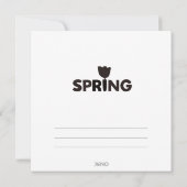 春フラットノートカード サンキューカード (裏面)