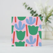 春フラットノートカード サンキューカード (スタンド正面)